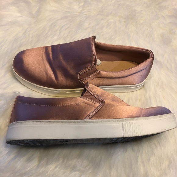 Mossimo | Charlotte Pink Satin Slip On Sneaker - Picture 4 of 7